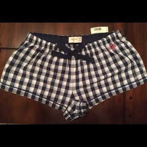 Gilly Hicks Plaid Sleep Shorts