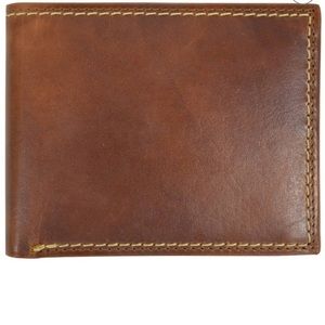 SwissGear Men's Bifold Leather Laredo Wallet Brown