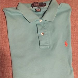 Men's Medium Teal Short Sleeve Ralph Lauren Polo