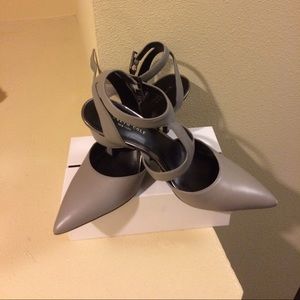 Gray Strap Heels- 3inches