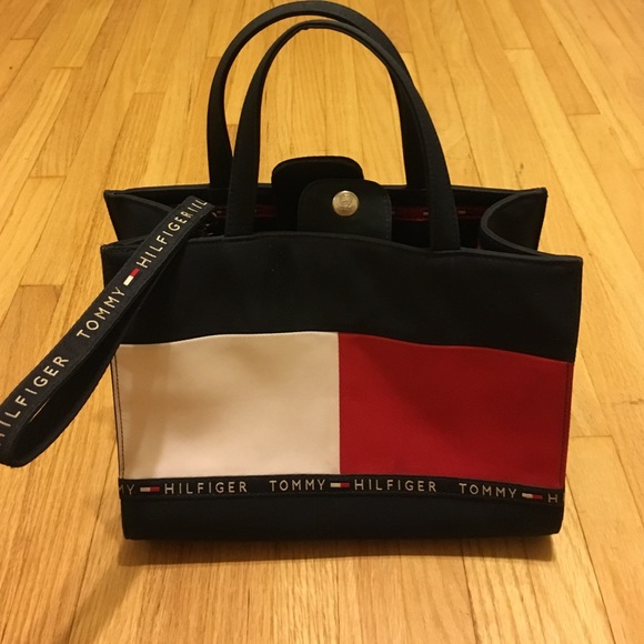 90s Vintage Canvas Tommy Hilfiger & keychain