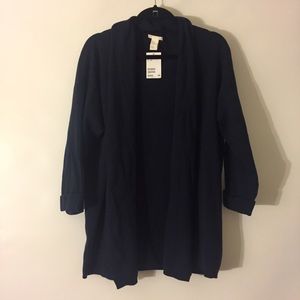 Flash sale ⚡️New with tags: H&M navy open cardigan
