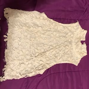 White Charlotte Russe crop top. Size S