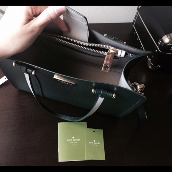 Kate spade Emerald green and grey Elodie purse - Picture 3 of 4