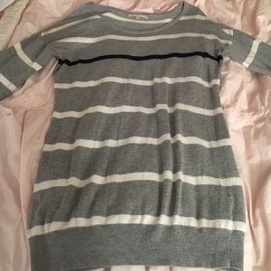 Gray Gap Striped Sweater Tunic