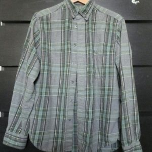 Grunge Green Grey Flannel