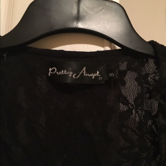 Pretty Black Vest with rosettes and ruffles NWOT - Picture 2 of 3