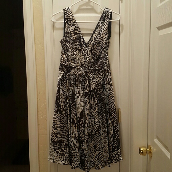 White House Black Market, silvery dress