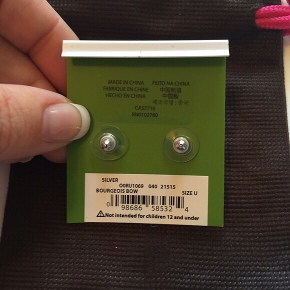 🎉HP NWT kate spade Bourgeois Bow Earrings - Picture 4 of 4
