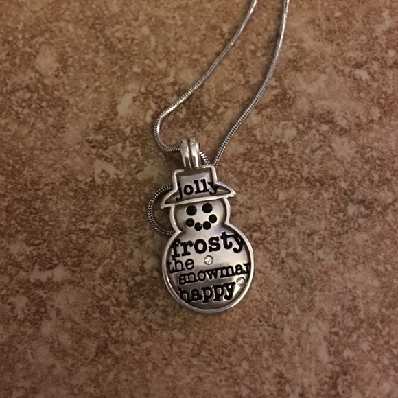 NWT Brighton Holiday snowman Necklace w Gift Bag