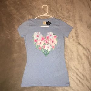 Hollister t-shirt with flower design