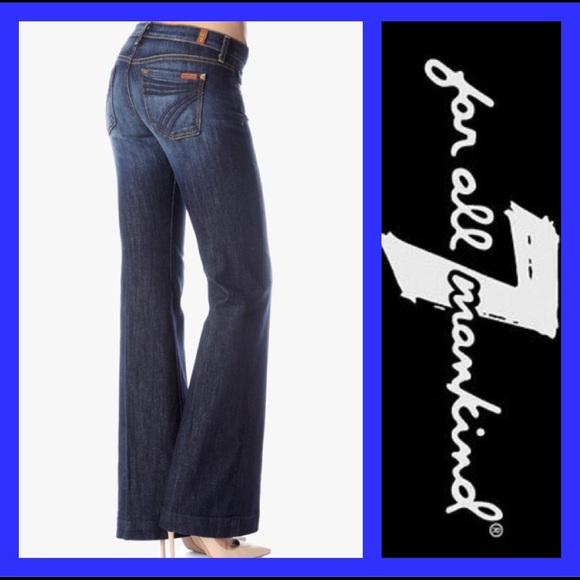 7 FOR ALL MANKIND: Dojo wide leg flares - size 28