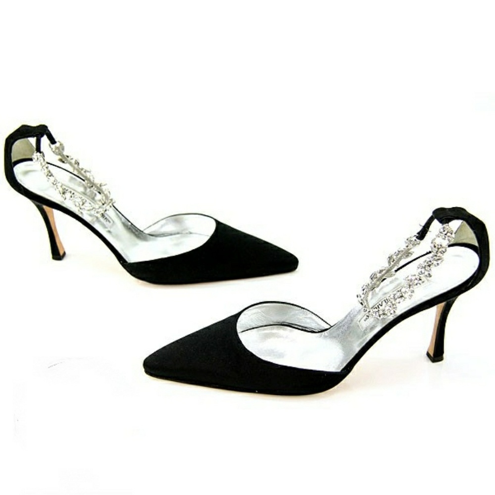 Burnella Swarovski crystal Manolo Blahnik heels
