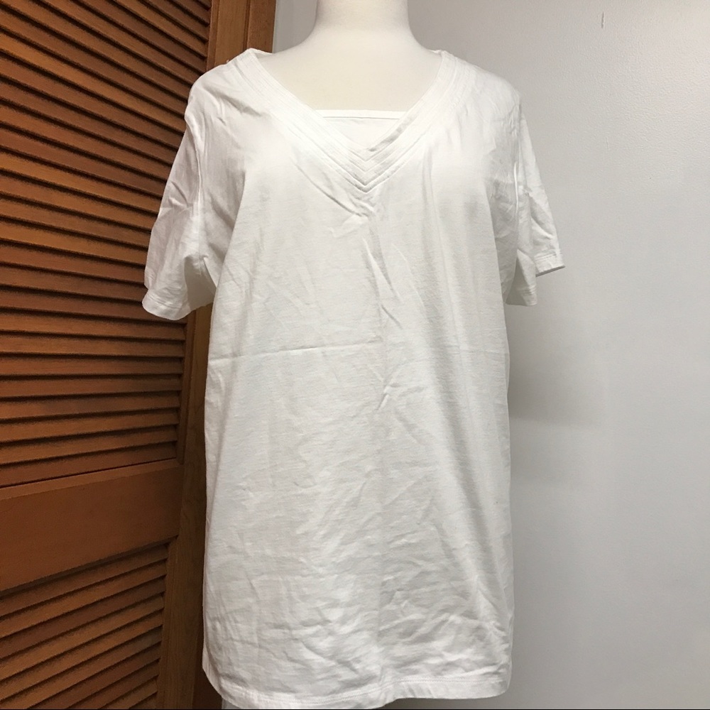 Fall Creek White short sleeve shirt NWOT