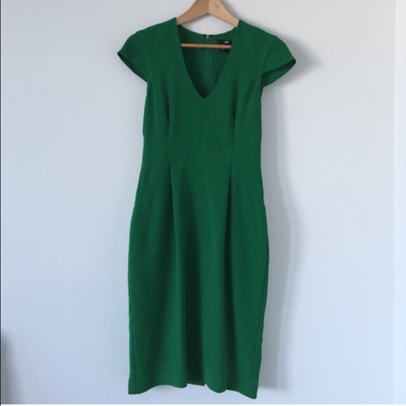 H&M Green Midi Dress