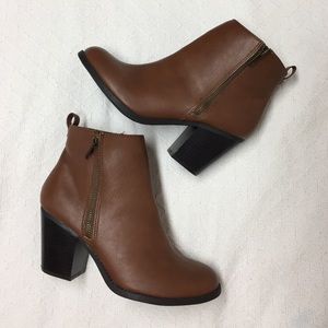 Brown Booties with Heel