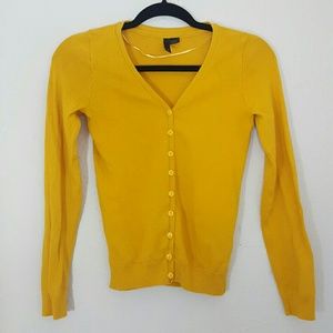 H&M Mustard Cardigan Size 4