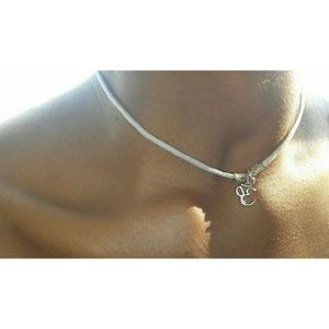 Simpllybell Gray Om necklace