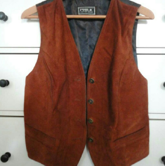 Boho Suede Rust Vest