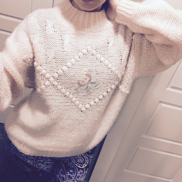 Vintage Pastel Pink Sweater