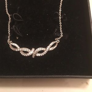 Silver infinity necklace