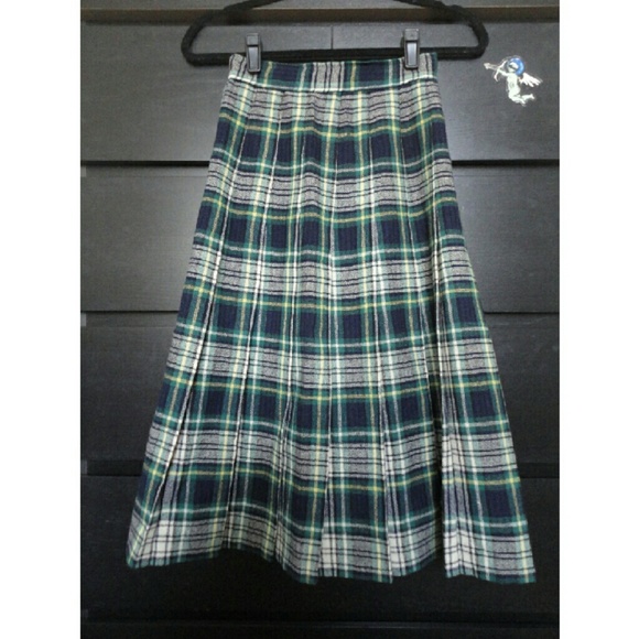 🔥Last Chance🔥Vintage Wool Plaid Schoolgirl Skirt