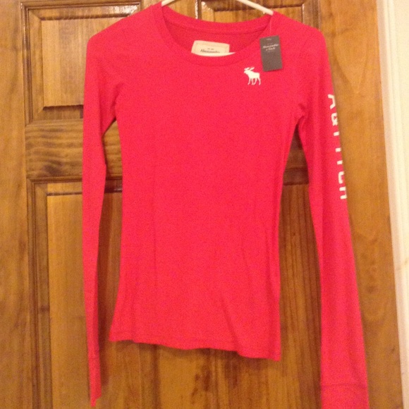 NWT Pink Long-Sleeved Abercrombie and Fitch Shirt