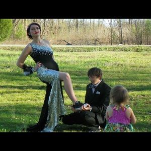 Prom dress size2 worn once altered for length