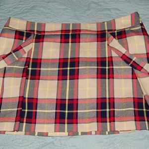 💥SALE💥 Colorful Plaid Mini Skirt w/ Pockets