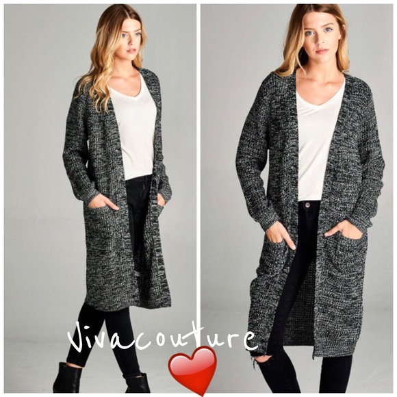 One Hr Sale ❤️Marled Long Cardigan - Picture 4 of 4