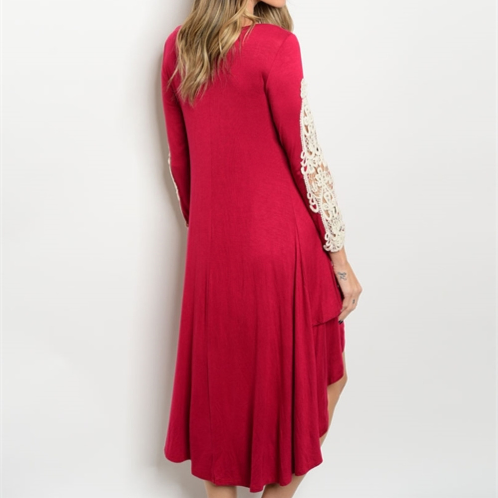 🔴LAST 1🔴 GORGEOUS RED WINE DRESS - Picture 2 of 3