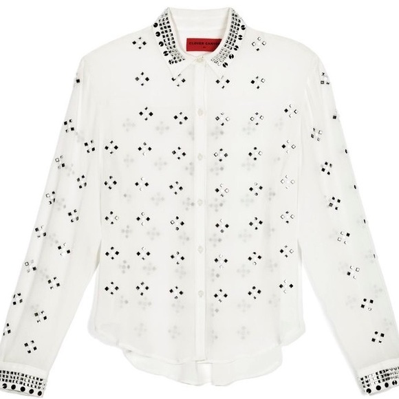 Clover Canyon Rhinestone Embellished Blouse - Picture 4 of 4