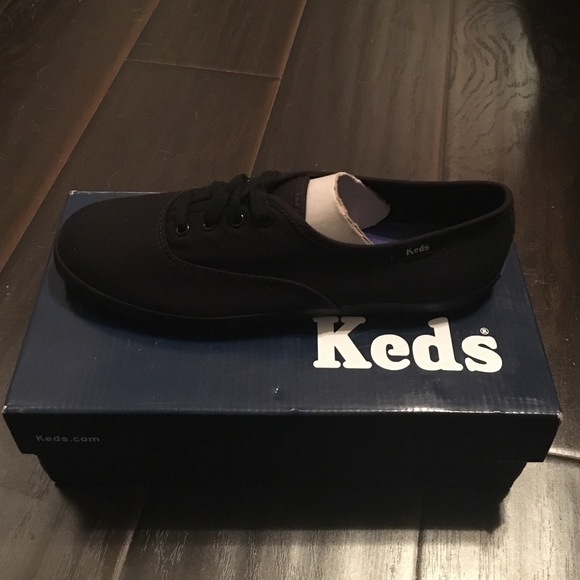 Black Champions Keds, New in Box