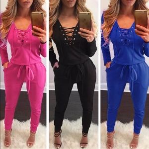 Lace up jumper