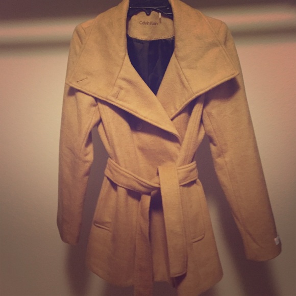 Calvin Klein Jackets & Blazers - ✨Black Friday Sale✨NWT Calvin Klein Camel Pea Coat