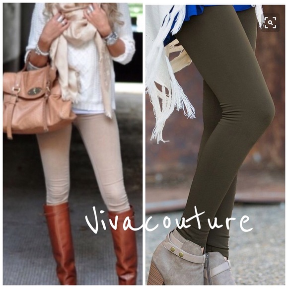 Mocha Fleece lined leggings - Picture 3 of 4