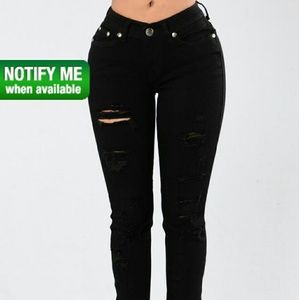 West End Blue Jeans -  Black ( Fashion Nova)