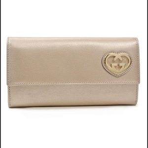 Gucci Takeru Heart Logo Continental Wallet