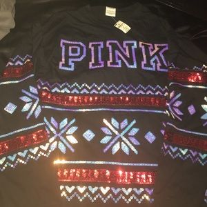 VS PINK HOLIDAY SHIRT