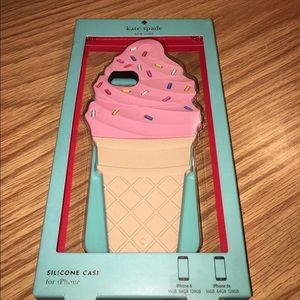 Kate Spade Ice Cream Cone Silicone Case