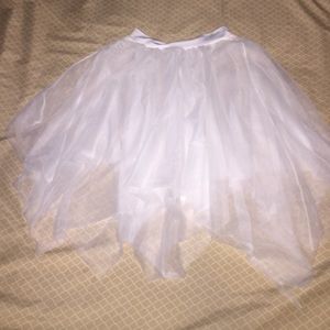 Sheer white tutu