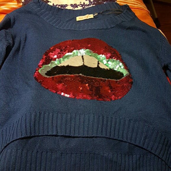 Love tree cropped High-low sweater - Picture 1 of 1