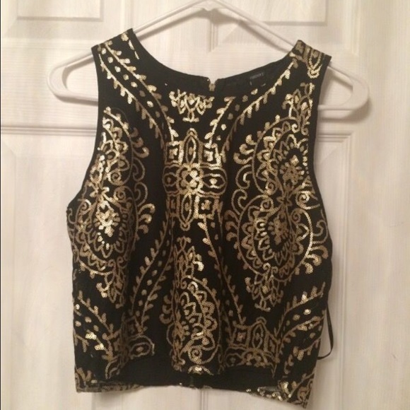 Forever 21 Tops - Black and gold top