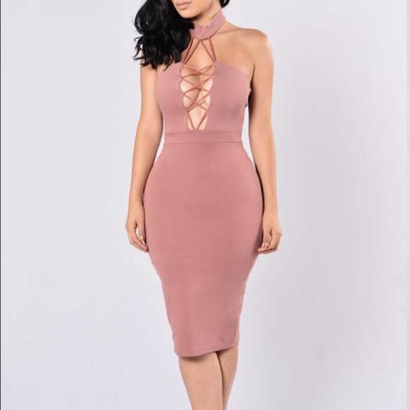Fashion Nova MAUVE OMNIA DRESS