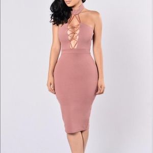 Fashion Nova MAUVE OMNIA DRESS
