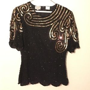 Gold Art Deco top