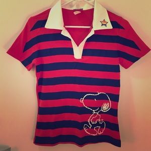 VINTAGE Handpainted Snoopy Shirt. NWOT.