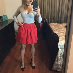 Bright RED skirt