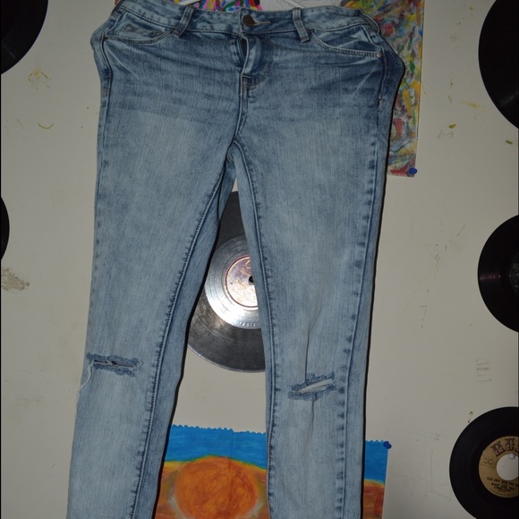 Blue distressed jeans - Picture 2 of 4
