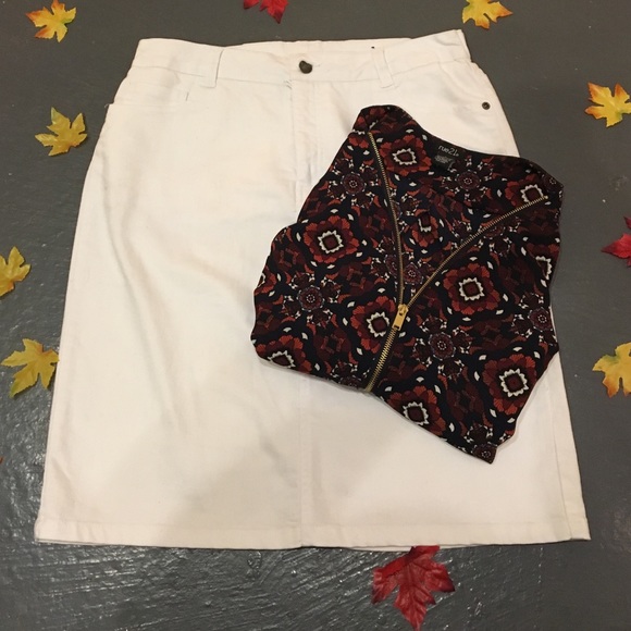 ⛅️WHITE DENIM SKIRT⛅️